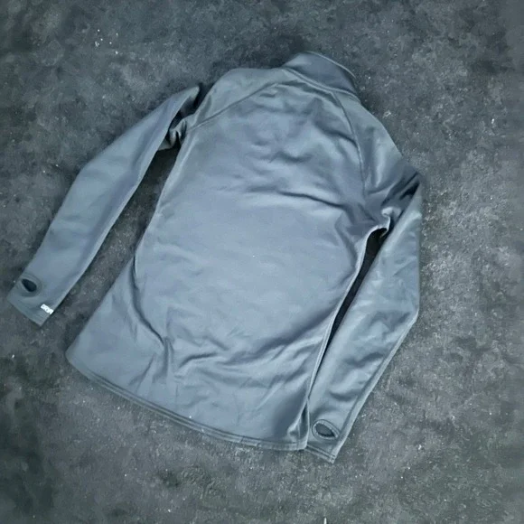 Burton Shirt Women Small WB EXPDTN 1/4 ZIP Gray Dryride Base Layer Polyester - Picture 10 of 11